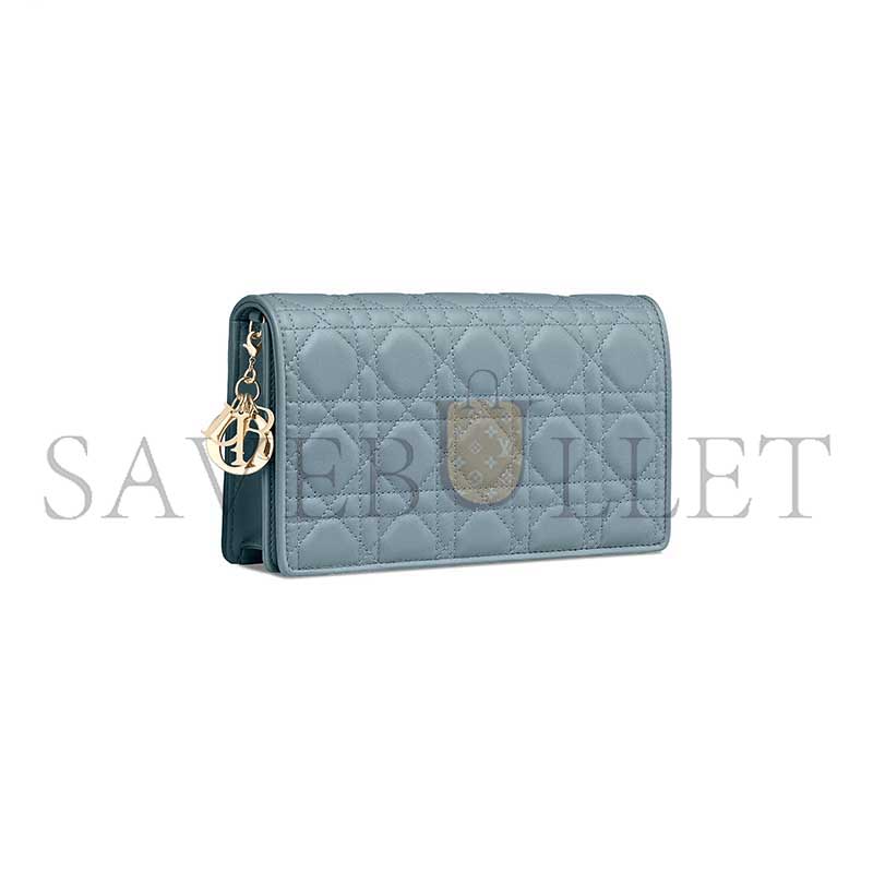 DIOR LADY DIOR POUCH WITH CHAIN S0204ONMJ_M81B (22*13*5cm)